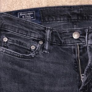 Abercrombie & Fitch Black Ripped Jeans